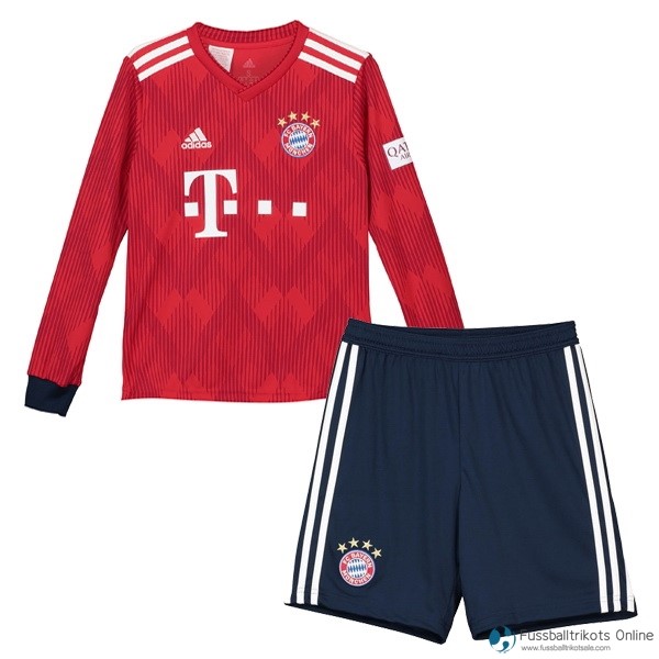 Bayern München Trikot Heim ML Kinder 2018-19 Rote Fussballtrikots Günstig